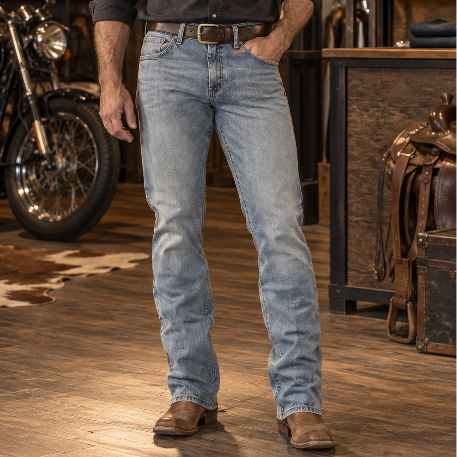 Image of Men’s Retro Slim Bootcut Jean – Bearcreek | 77MWZBR