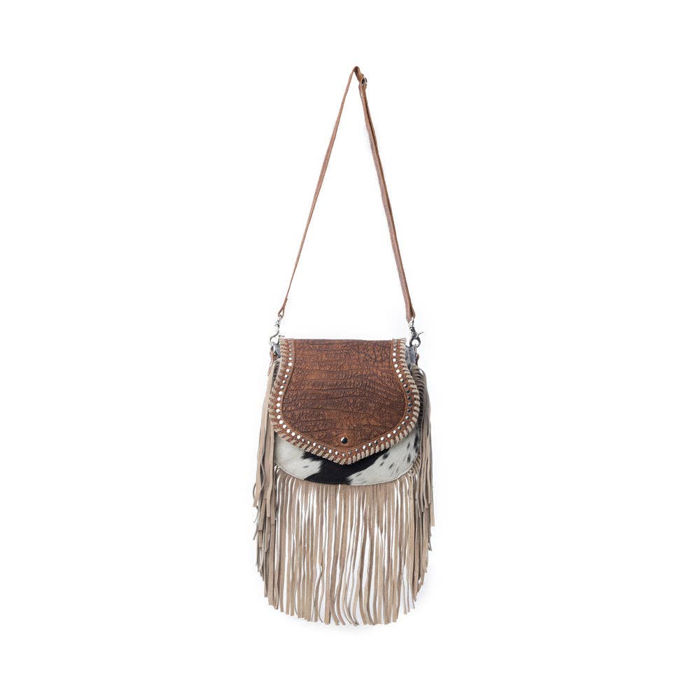 Image of Western Hair-On Fringe Crossbody Bag