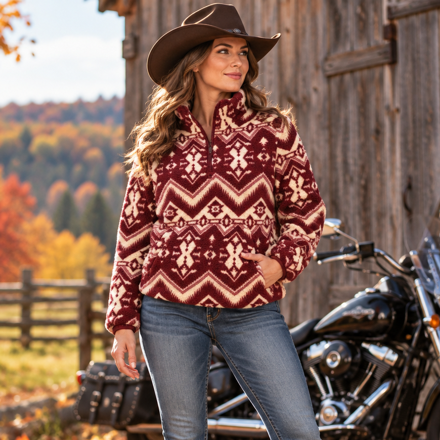 Image of 112385382 — RODEO BIKER western motorcycle lifestyle — AI-generated from supplier product reference