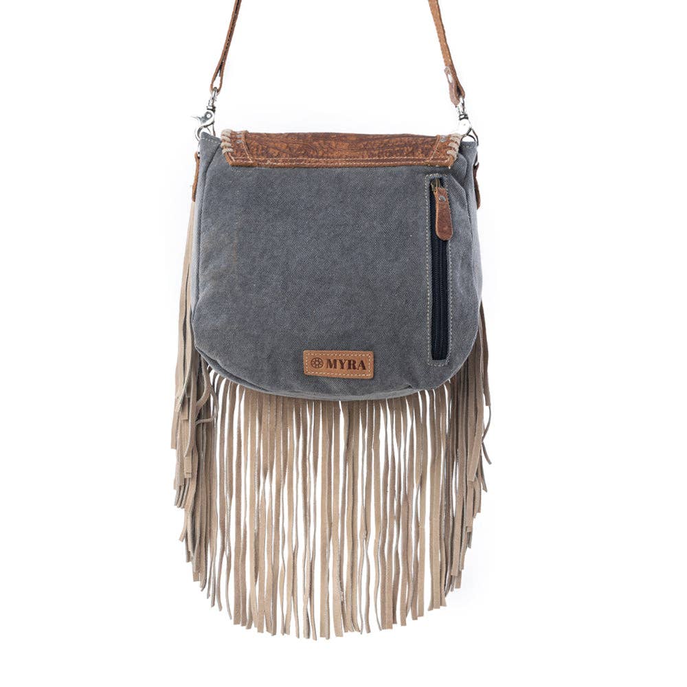 Image of Western Hair-On Fringe Crossbody Bag
