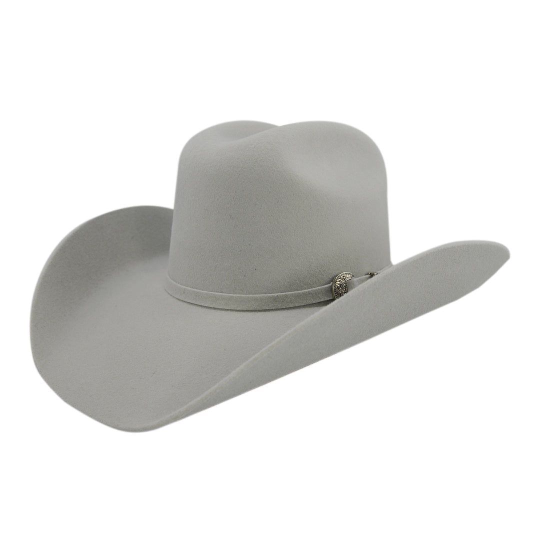 Image of Gray cowboy hat on a white background