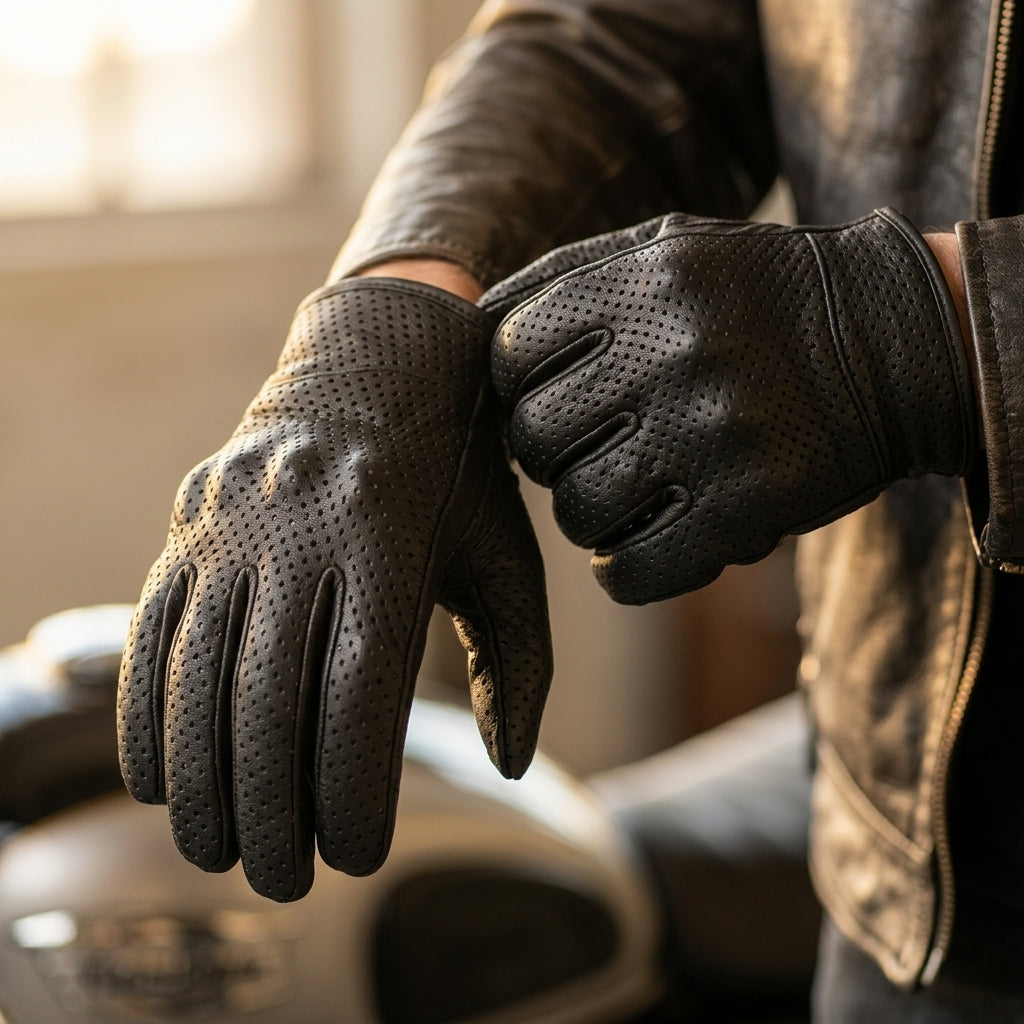 Image of 270 Perforated Leather Gloves