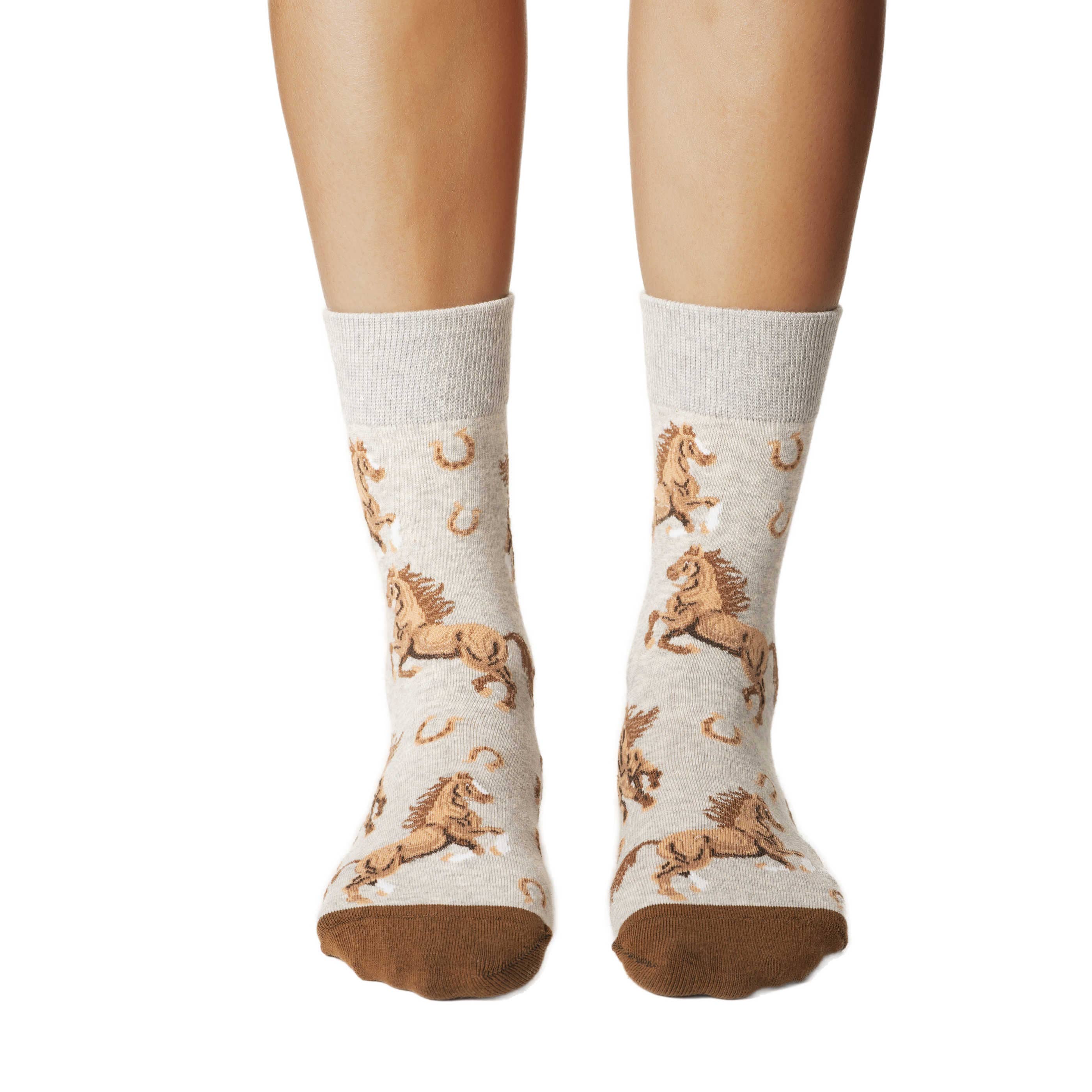 Image of Chaussettes Chevaux Femme