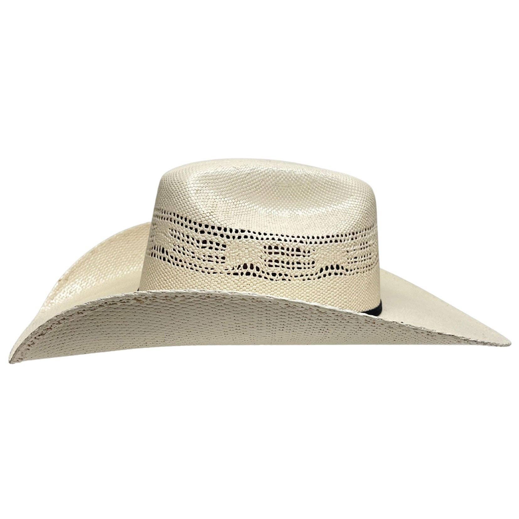 Image of Beige cowboy hat on a white background