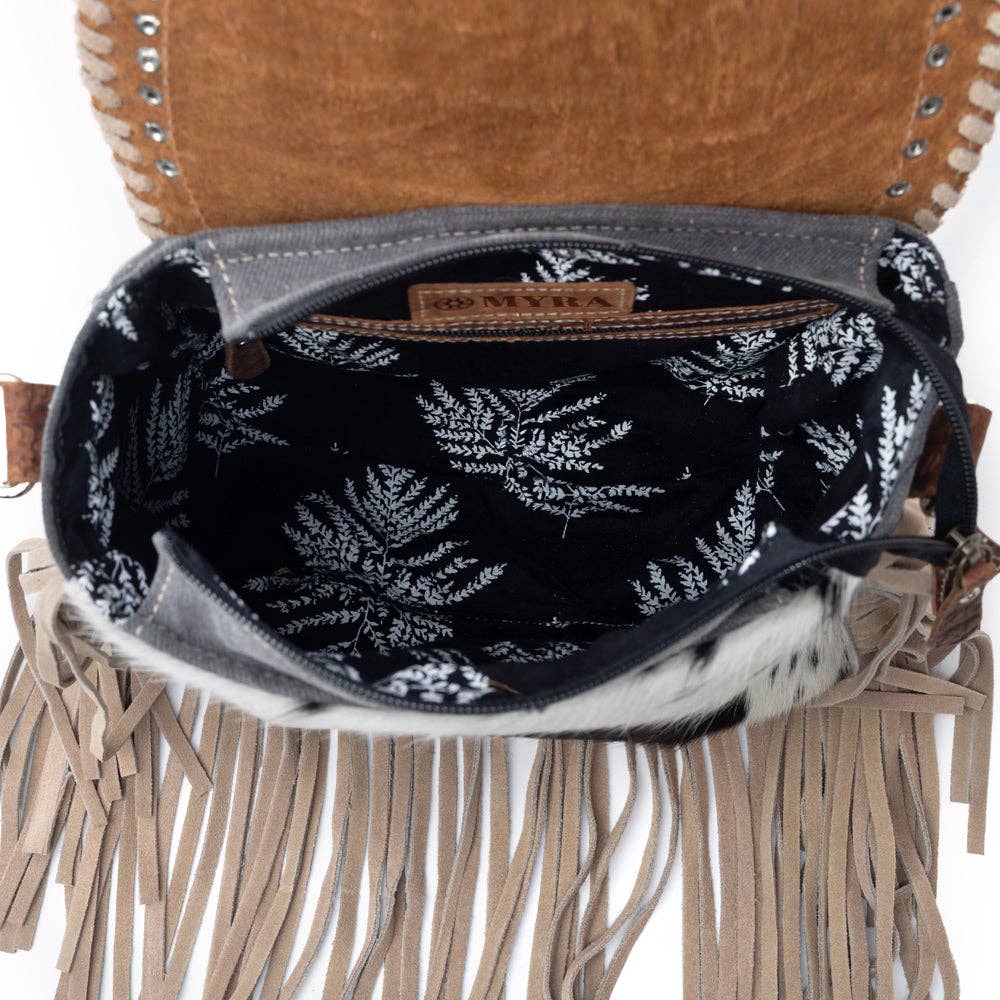 Image of Western Hair-On Fringe Crossbody Bag