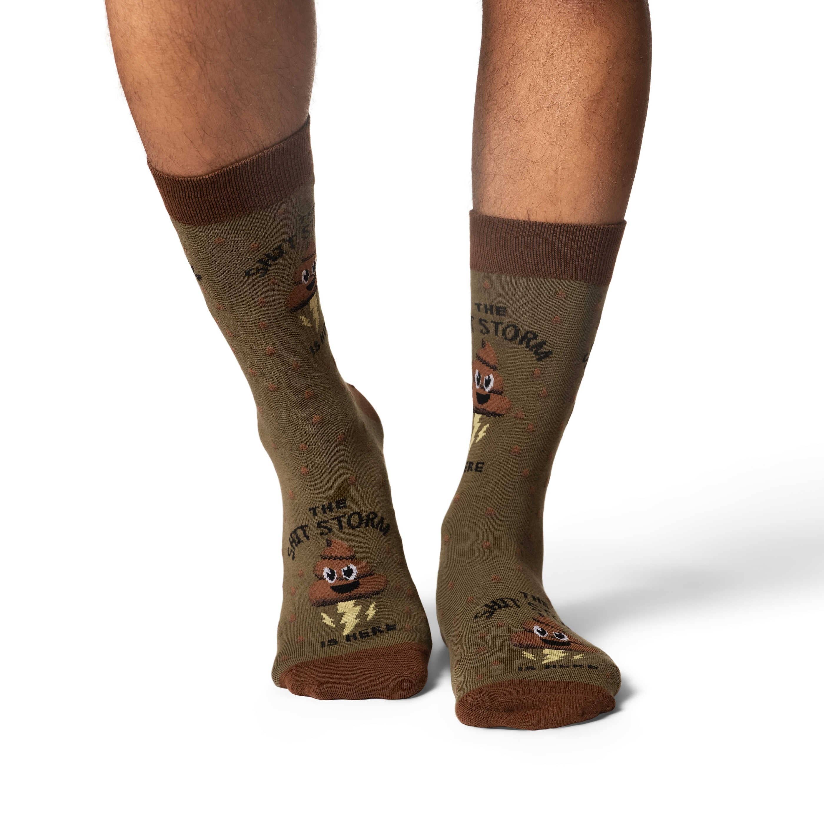 Image of Men’s The Shit Stop Is Here Socks