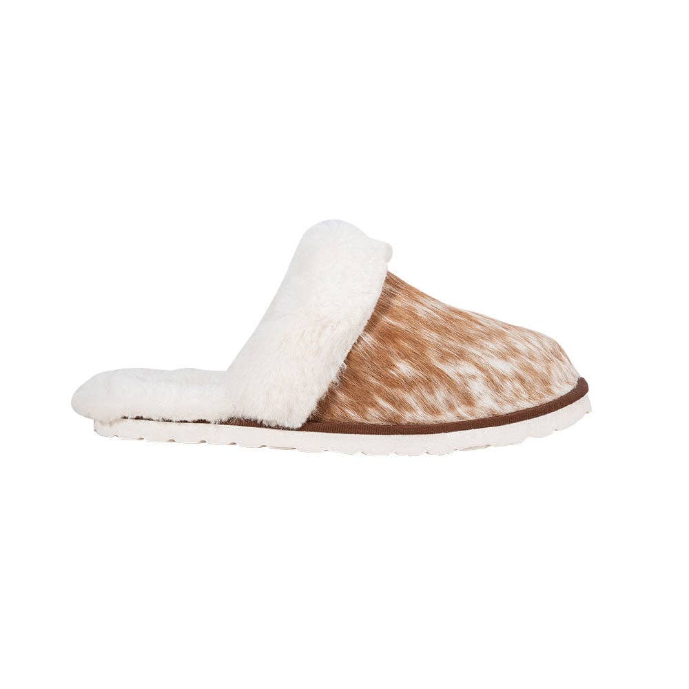 Image of Mules Homey en cuir Hair-On