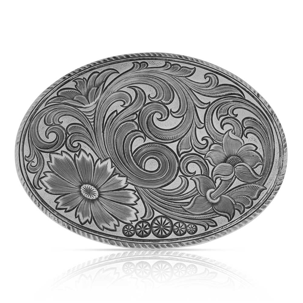 Image of Montana Silversmiths Pushing Up Daisies Belt Buckle - 59010
