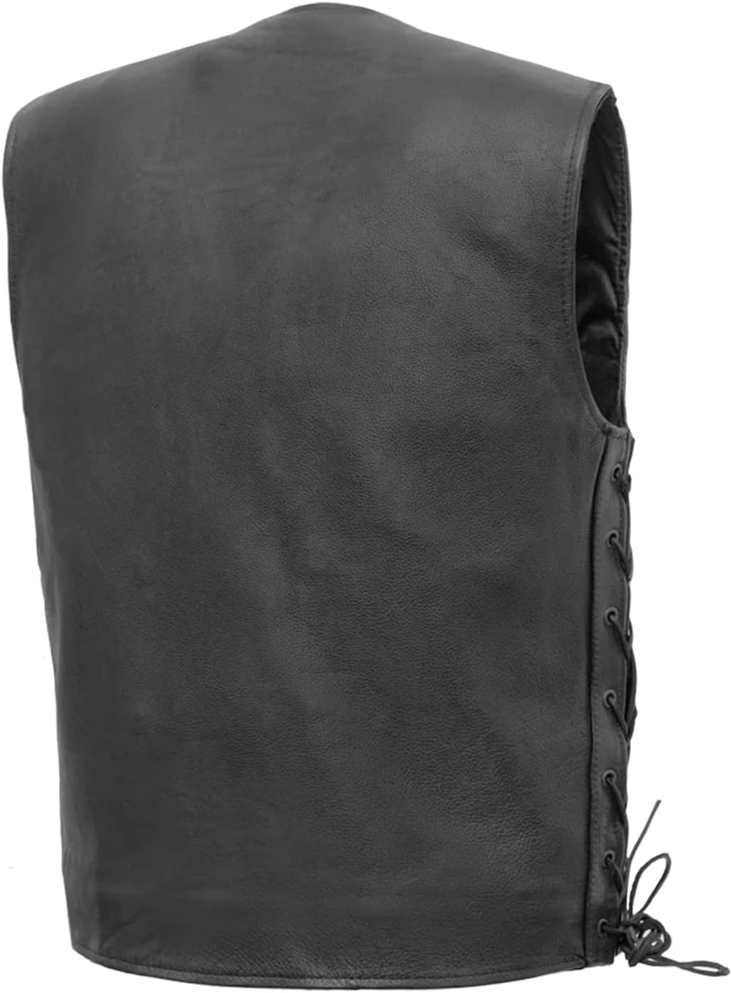 Image of Classic Side-Lace Leather Motorcycle Vest – Men
