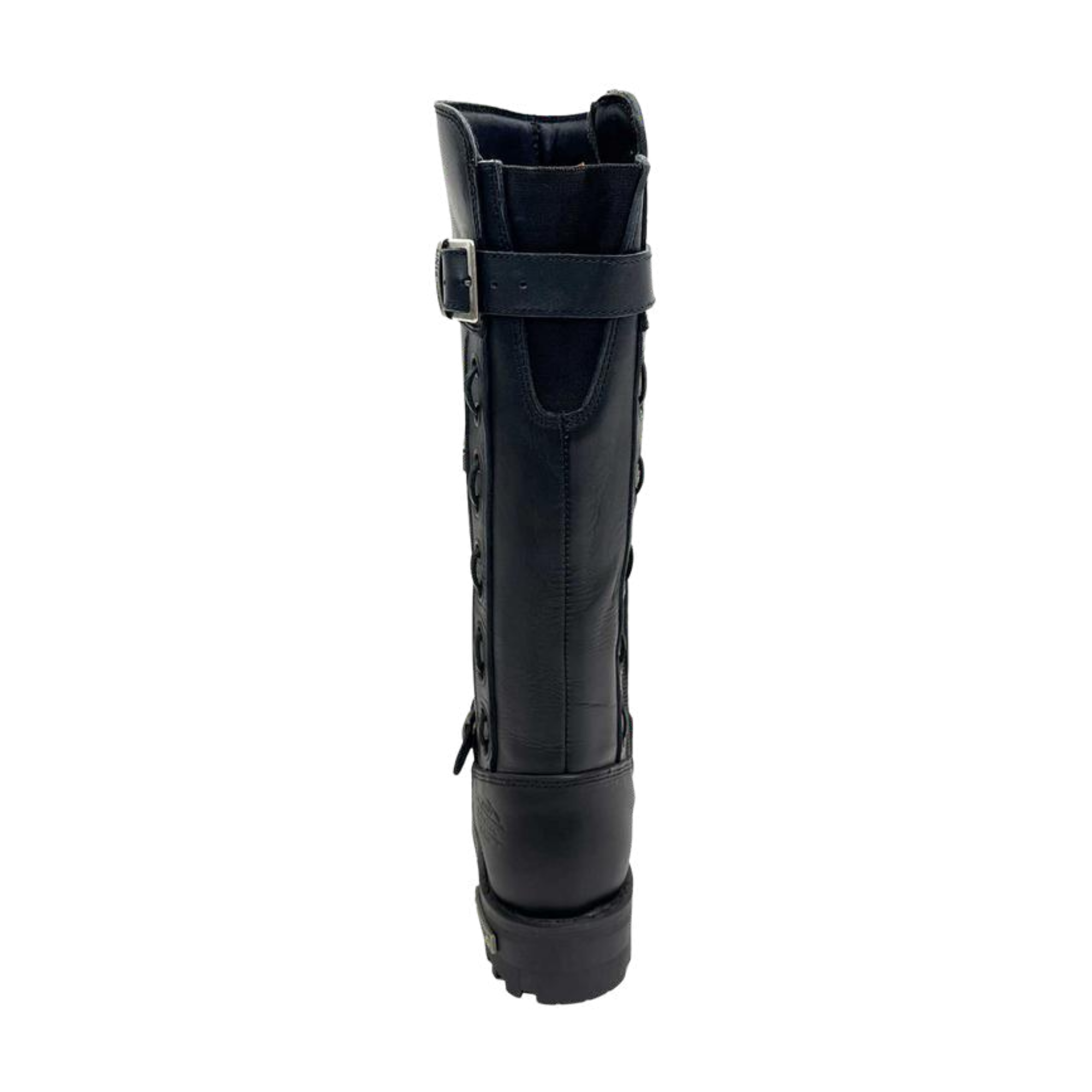 Image of Leather Motorcycle Boots - 9355 - Women