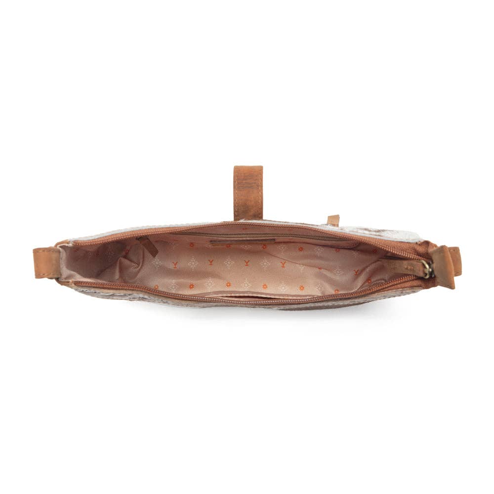 Image of Yellowstone Handcrafted Hair-On Leather Handbag
