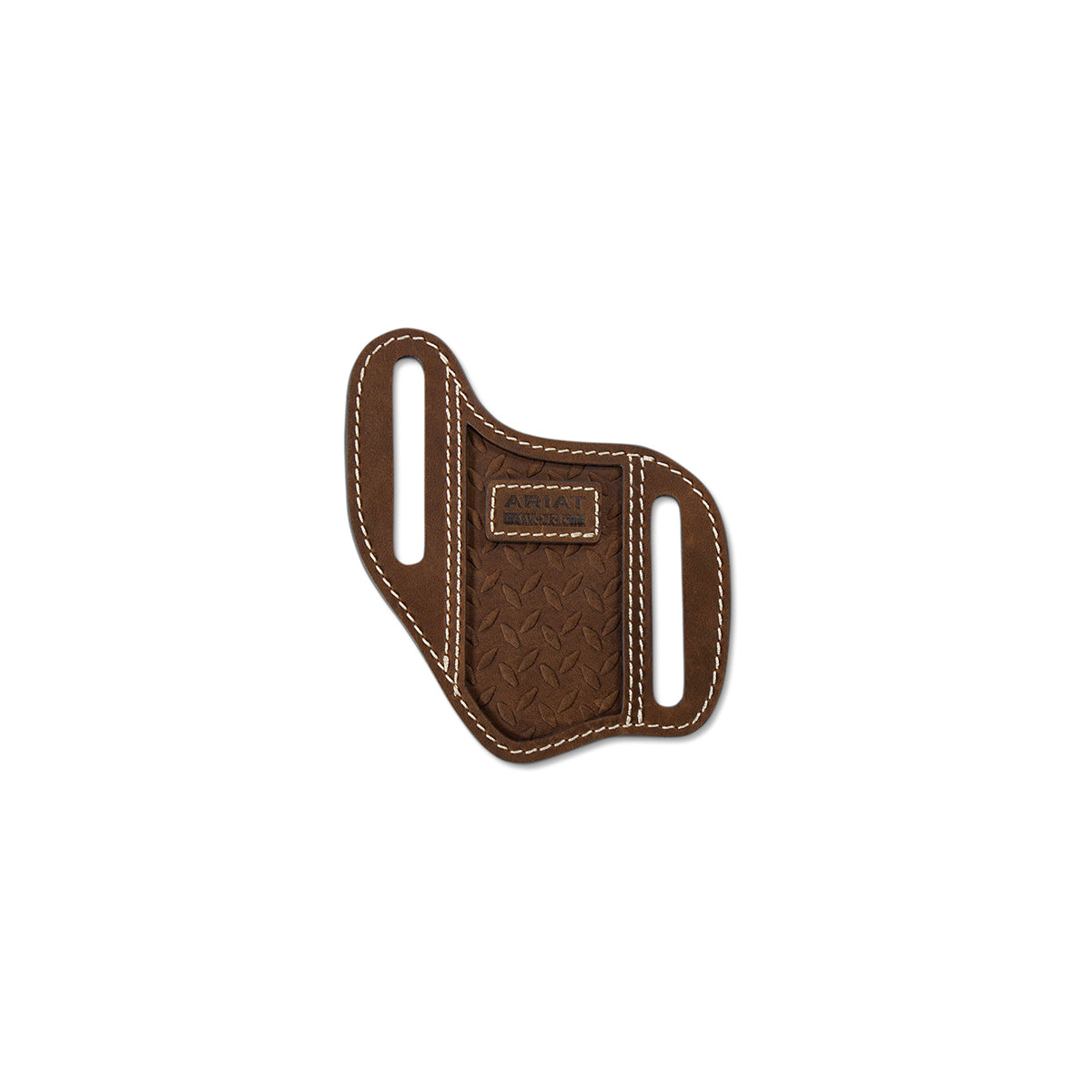 Image of Work Diamond Plate Pancake Knife Sheath – Medium Brown – Ariat A210010144