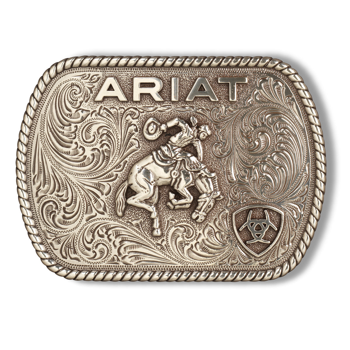 Image of Vintage Saddle Bronc Rectangle Buckle – Ariat A37053