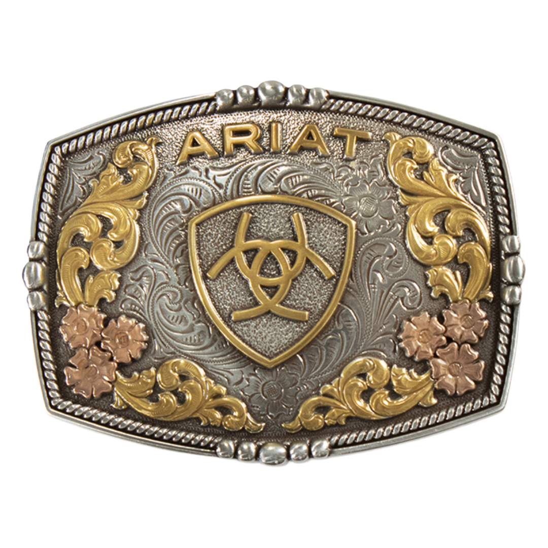 Image of Rectangle Shield Buckle – Multi Finish – Ariat A37066