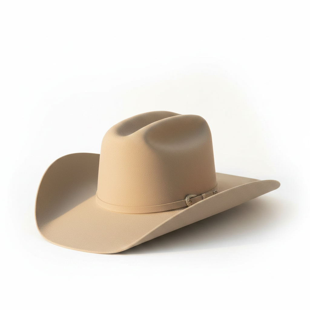 Image of Chapeau de cowboy en laine 3X - Ventre argenté