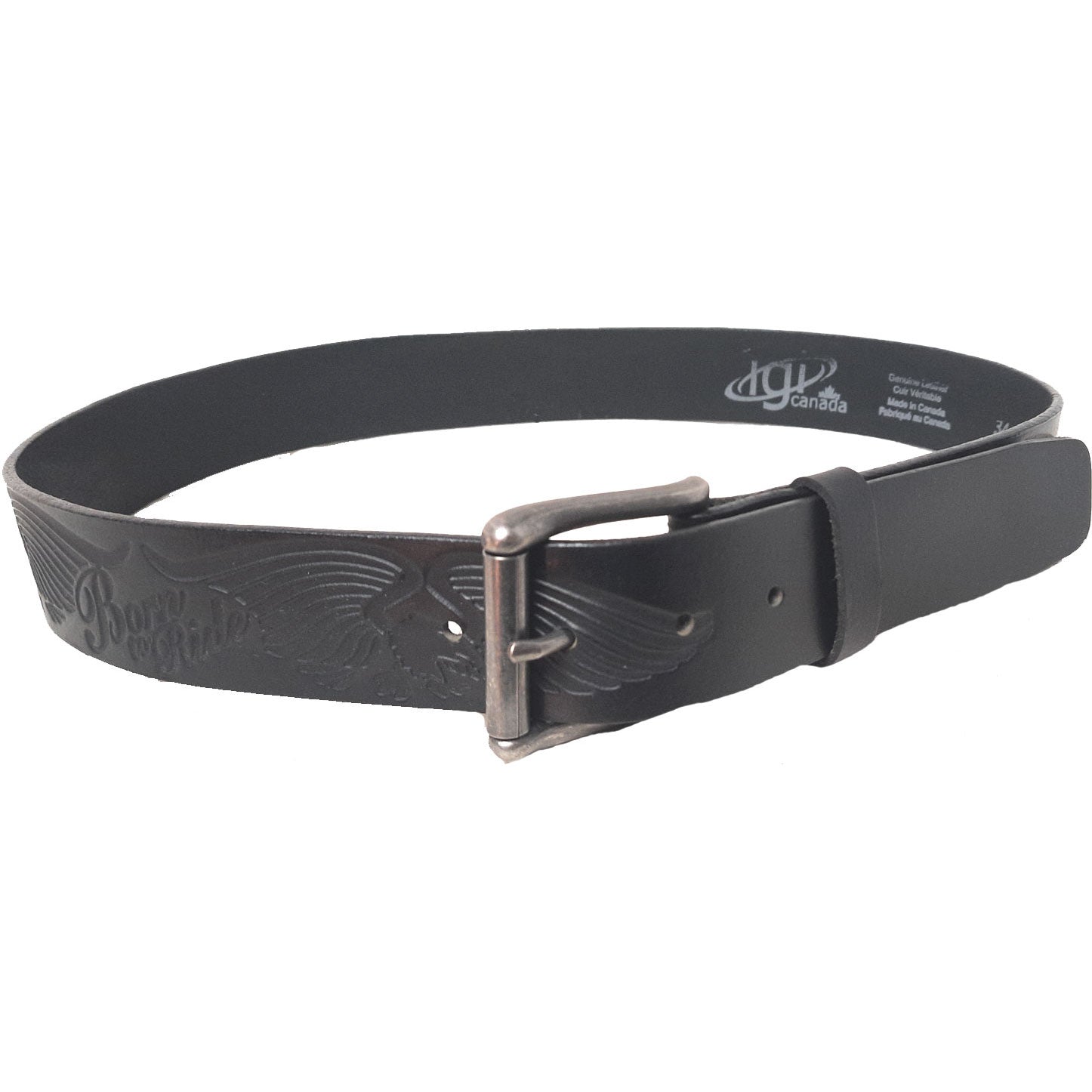 Image of Born To Ride Vintage Genuine Leather Eagle Belt