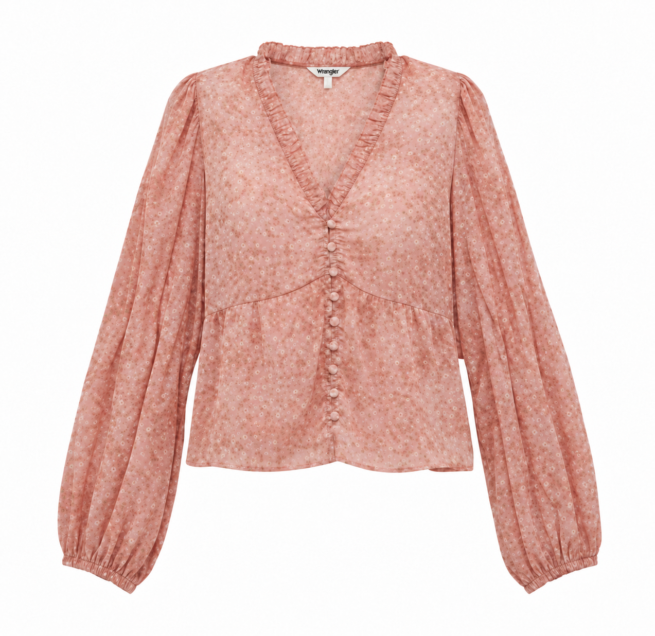 Image of Blouse rétro vintage Juliet pour femme - Rose