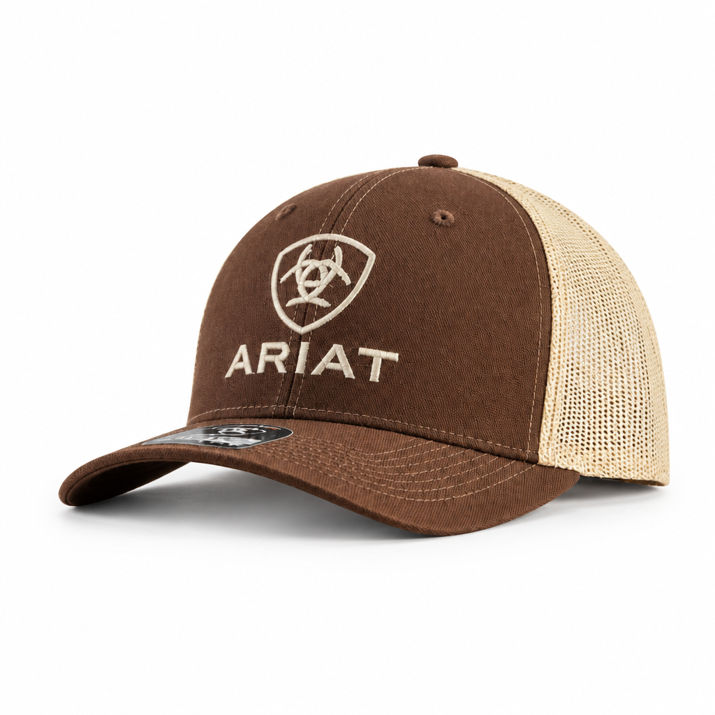 Image of Casquette snapback en maille pour jeune - Brun
