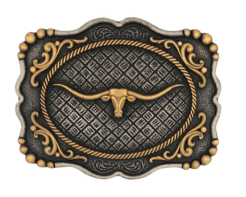 Image of Framed Longhorn Attitude Buckle