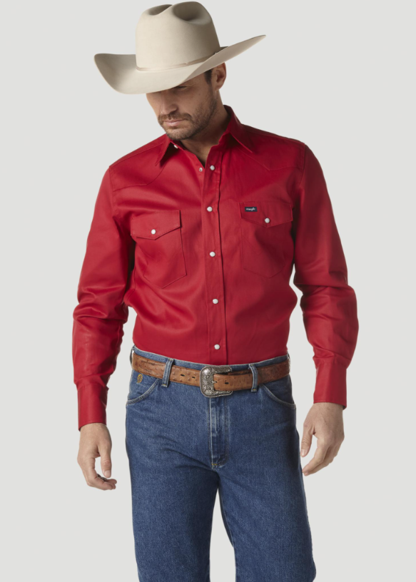 Image of Chemise de travail Authentic Cowboy Cut® pour homme - Rouge