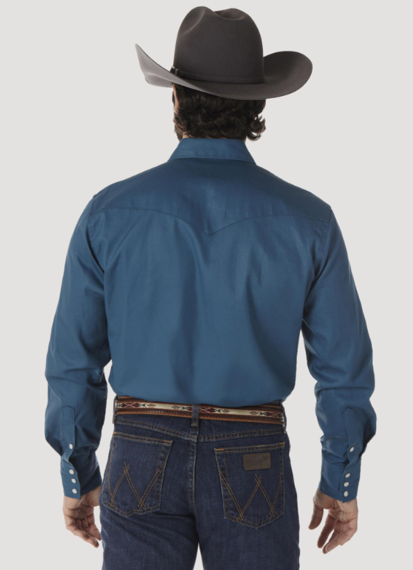 Image of Chemise de travail Authentic Cowboy Cut® pour homme - Vert sarcelle foncé