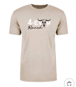 Image of Longhorn Men’s / Unisex T Shirt in Beige