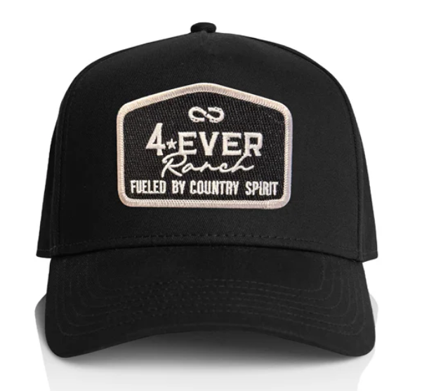 Image of 4Ever Ranch Black Patch Cap