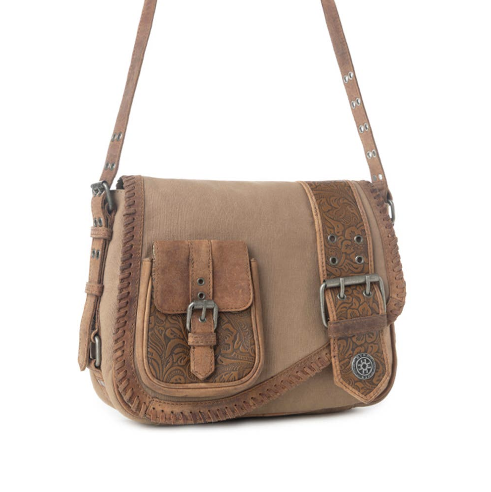 Image of Myra Western Leather Crossbody Bag