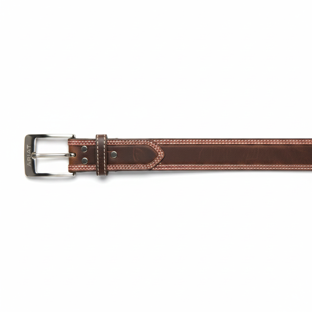 Image of Brown Oiled Rowdy Leather Western Belt
