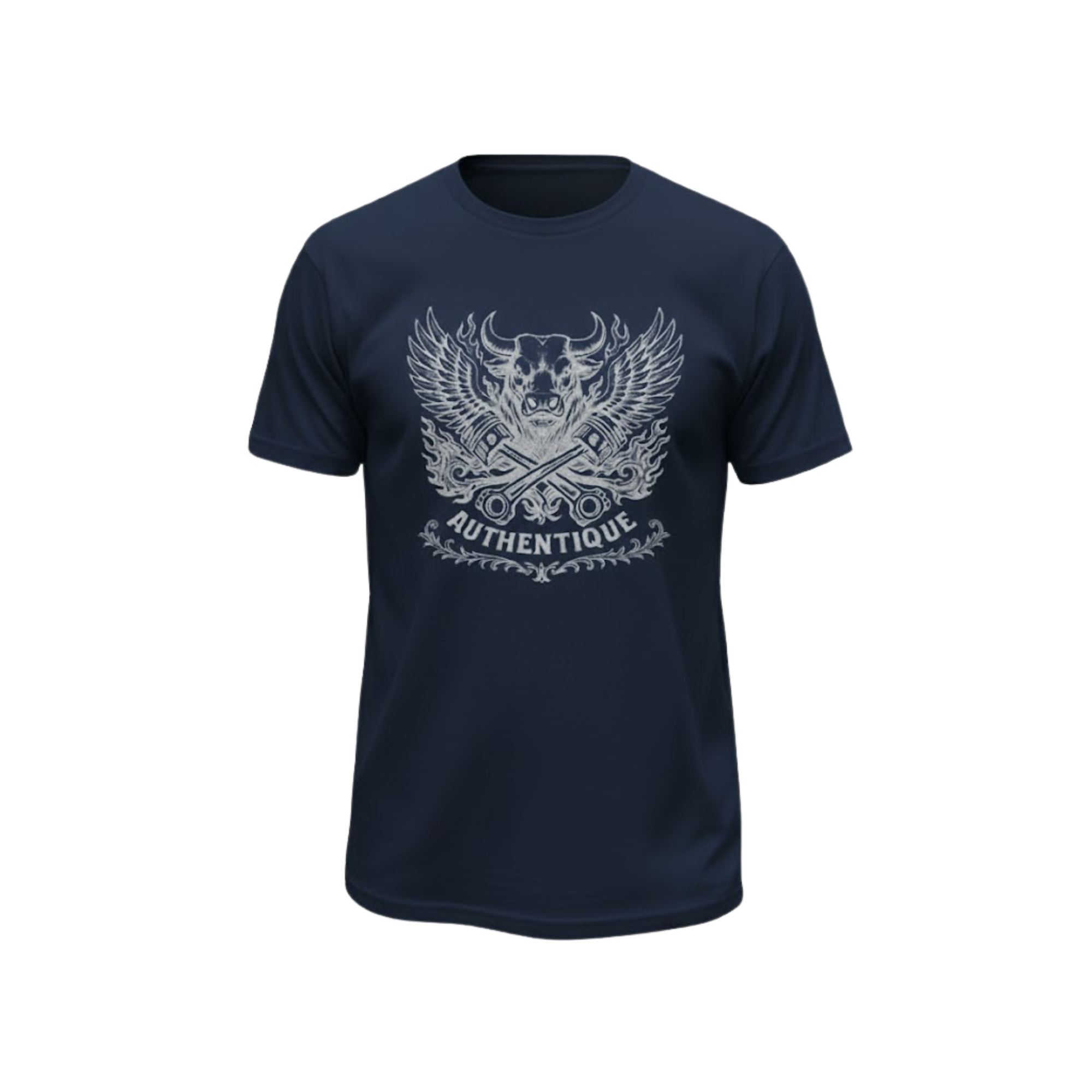 Image of Crewneck T-Shirt – Men - Navy