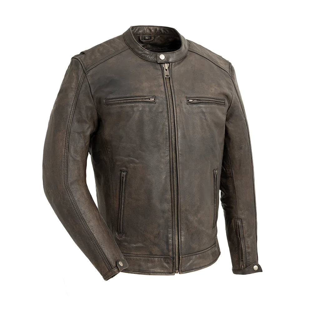 Image of Hipster Leather Motorcycle Jacket – Men