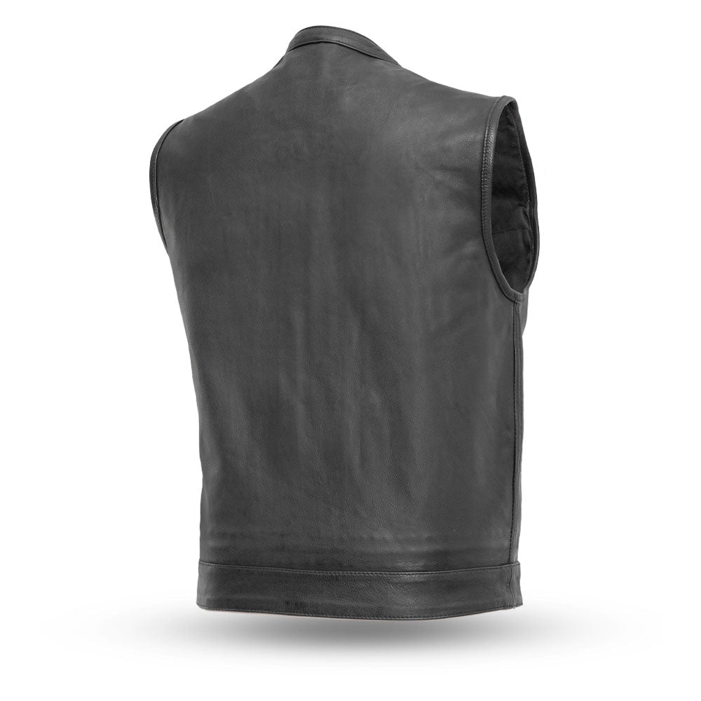 Image of Sharp Shooter Leather Motorcycle Vest – Men