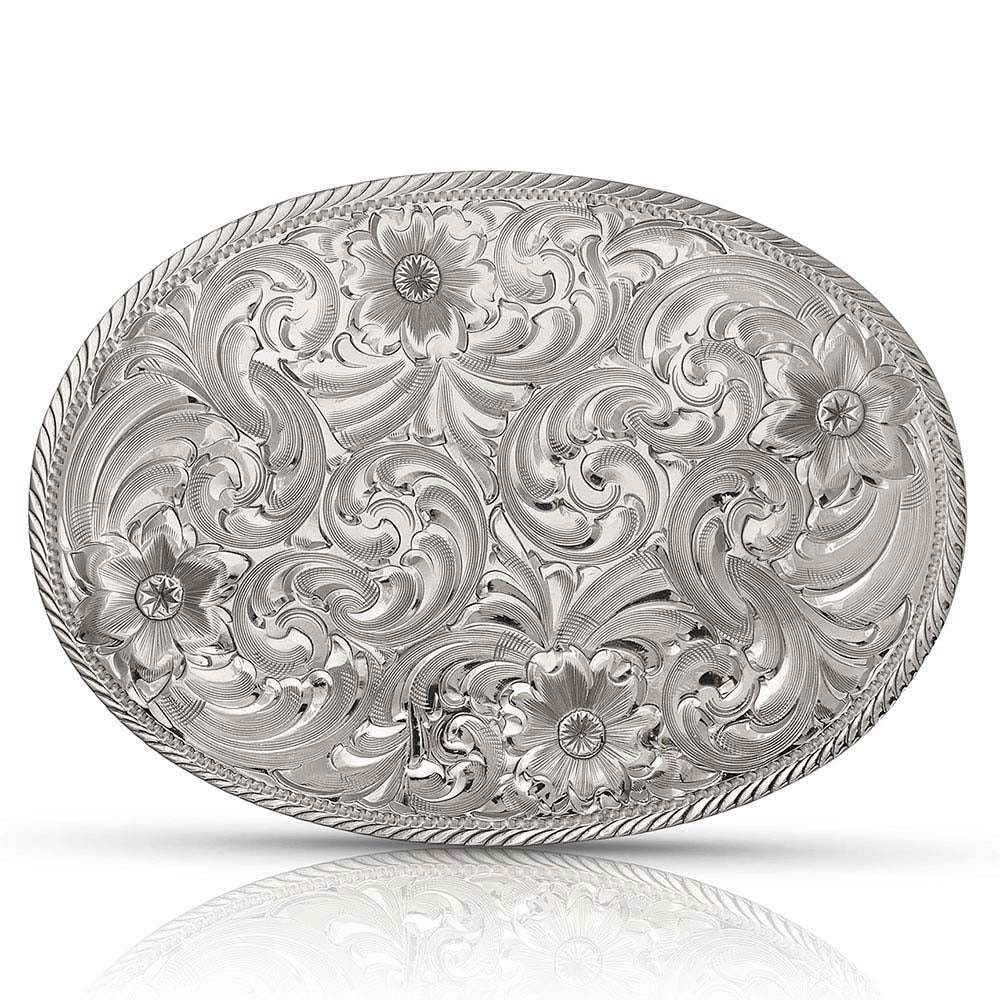 Image of Montana Silversmiths Classic Cowboy Belt Buckle - G1840