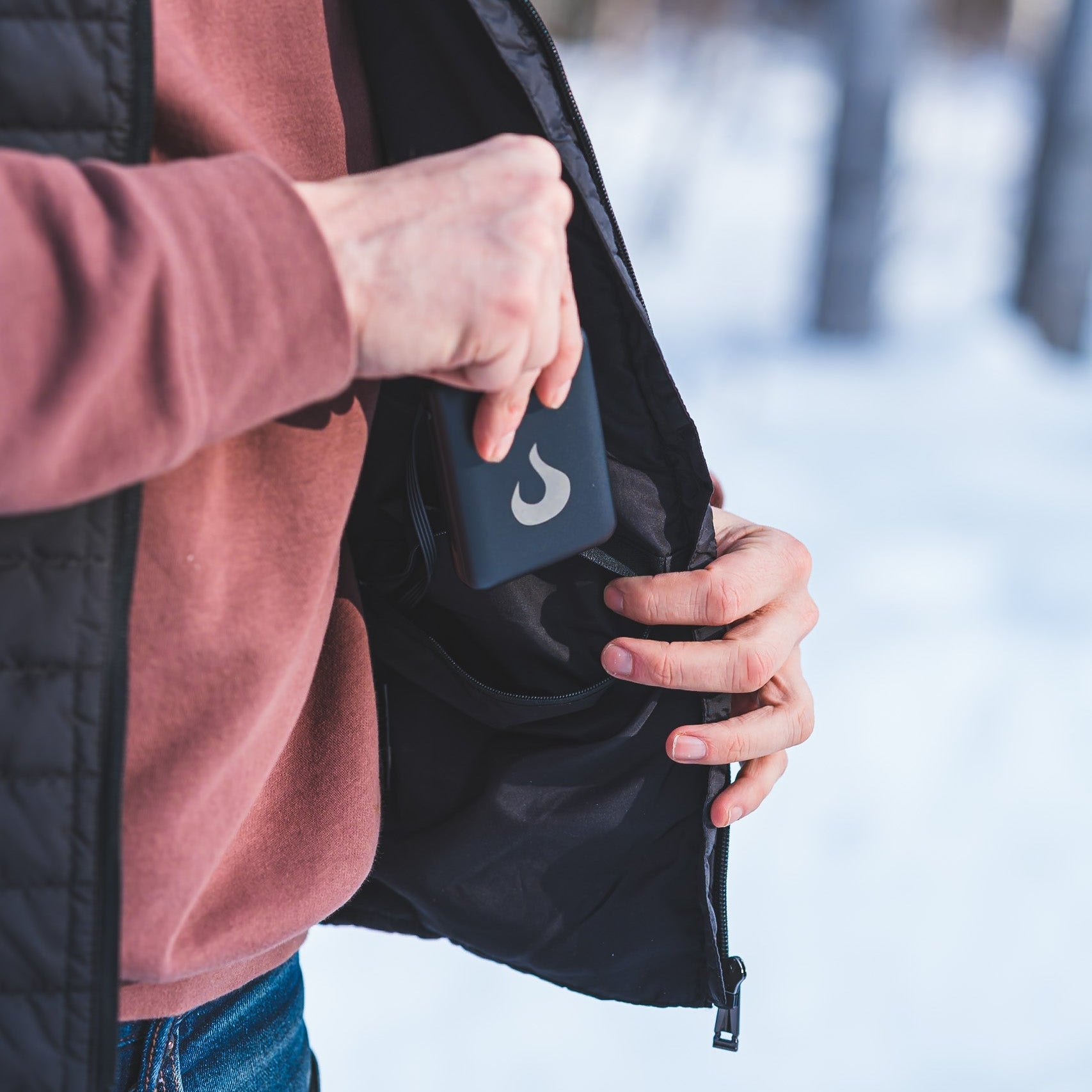 Image of Veste chauffante – Série Montagne – Homme