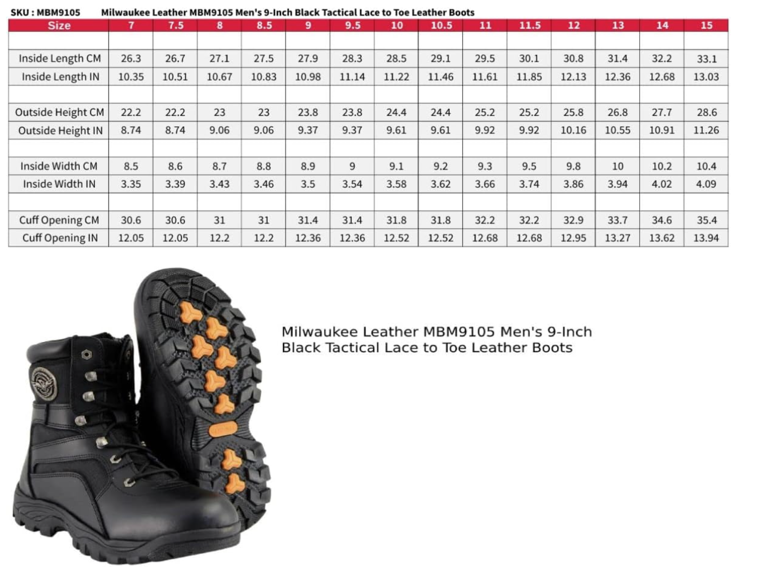 Image of Bottes en cuir - 9105 - Homme