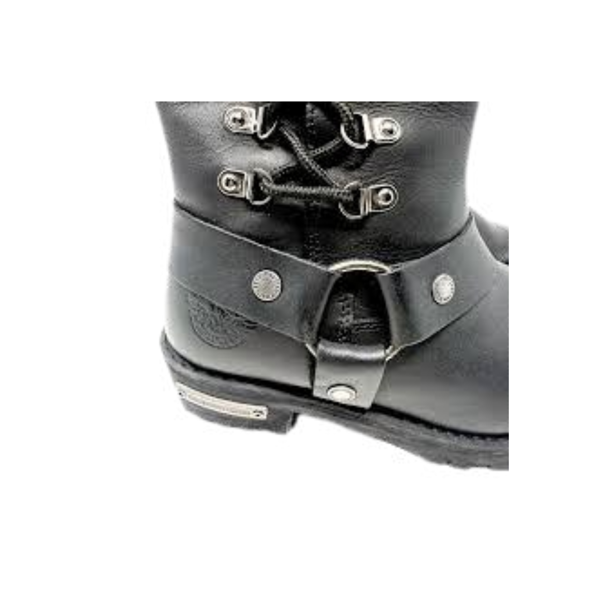 Image of Bottes de moto en cuir - 9365 - Femme