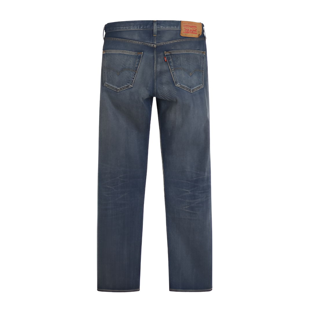 Image of Pair of blue jeans 501 on a white background