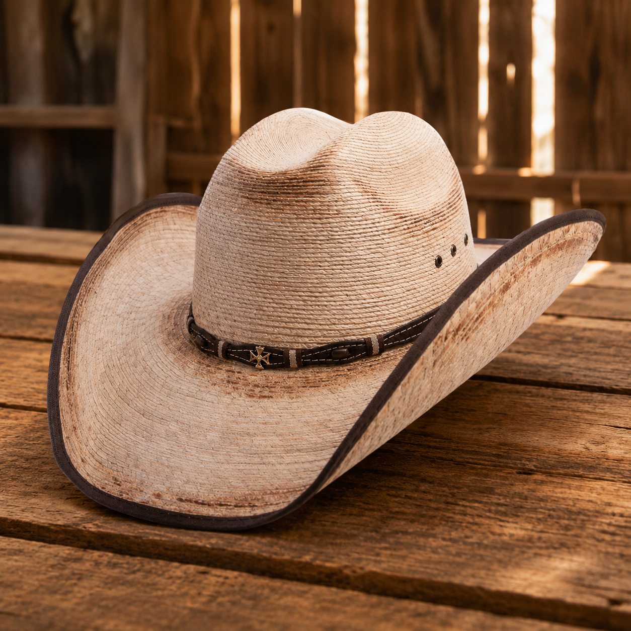 Image of Lucas | Chapeau cowboy en palmier mexicain naturel