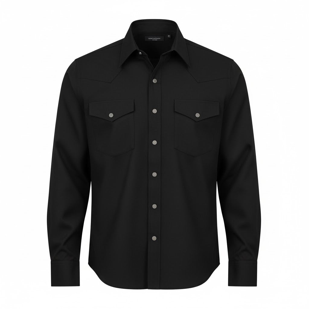 Image of Snap Shirt - Black - Men