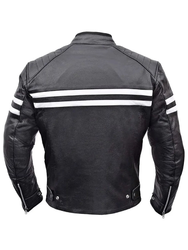 Image of Classic Leather Motorcycle Jacket – Men