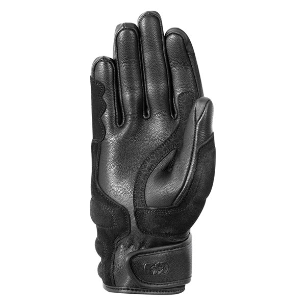 Image of Black tactical glove on a white background