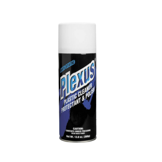 Image of Plexus Plastic Cleaner, Protectant & Polish 13 oz aerosol spray can for cleaning and protecting plastic surfaces.