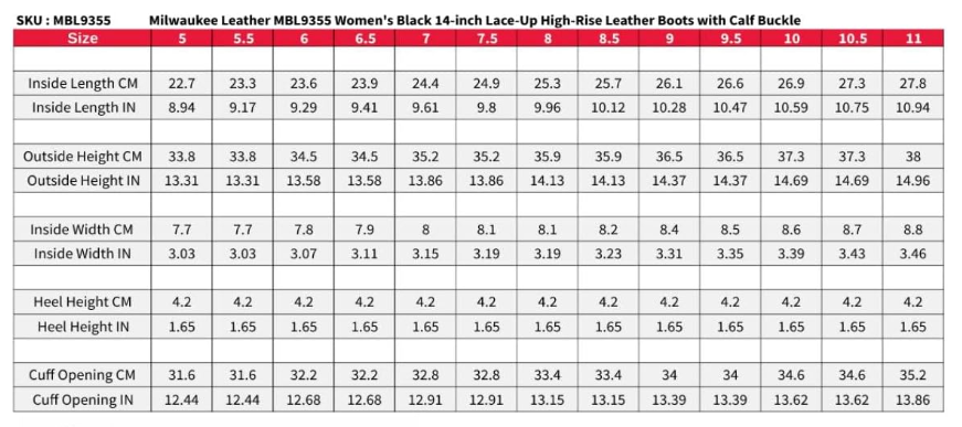 Image of Leather Motorcycle Boots - 9355 - Women