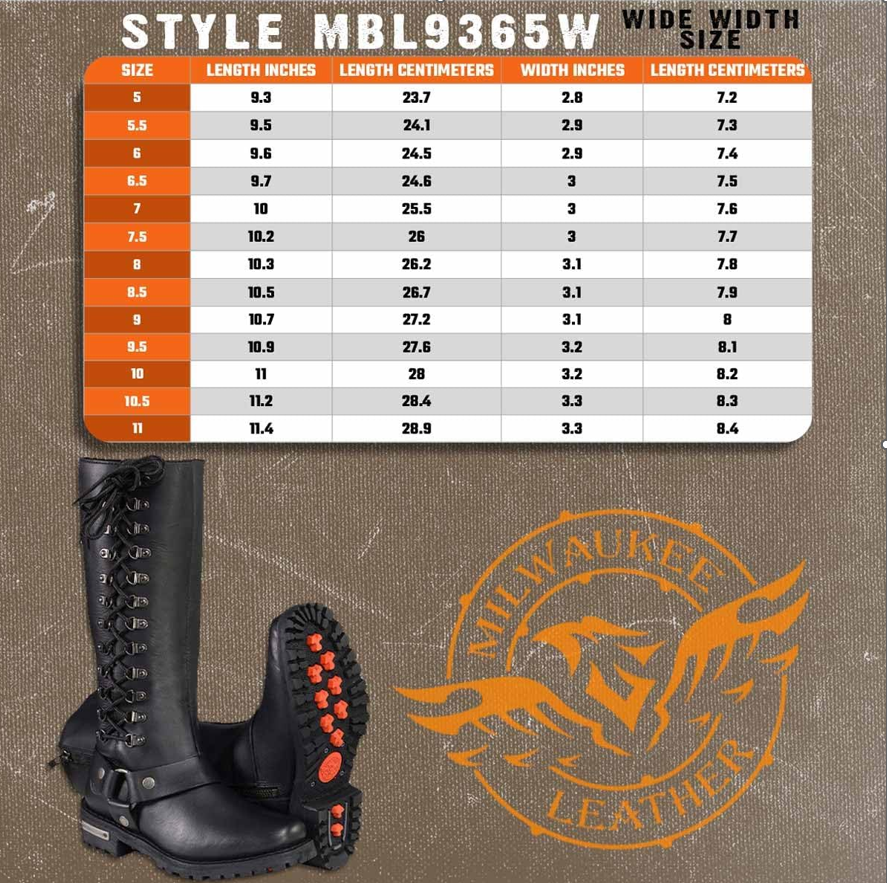 Image of Leather Motorcycle Boots - 9365 - Women