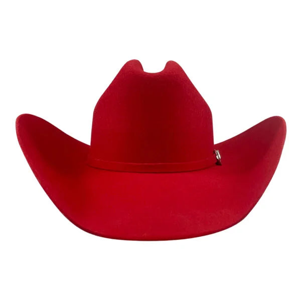 Image of Red cowboy hat on a white background