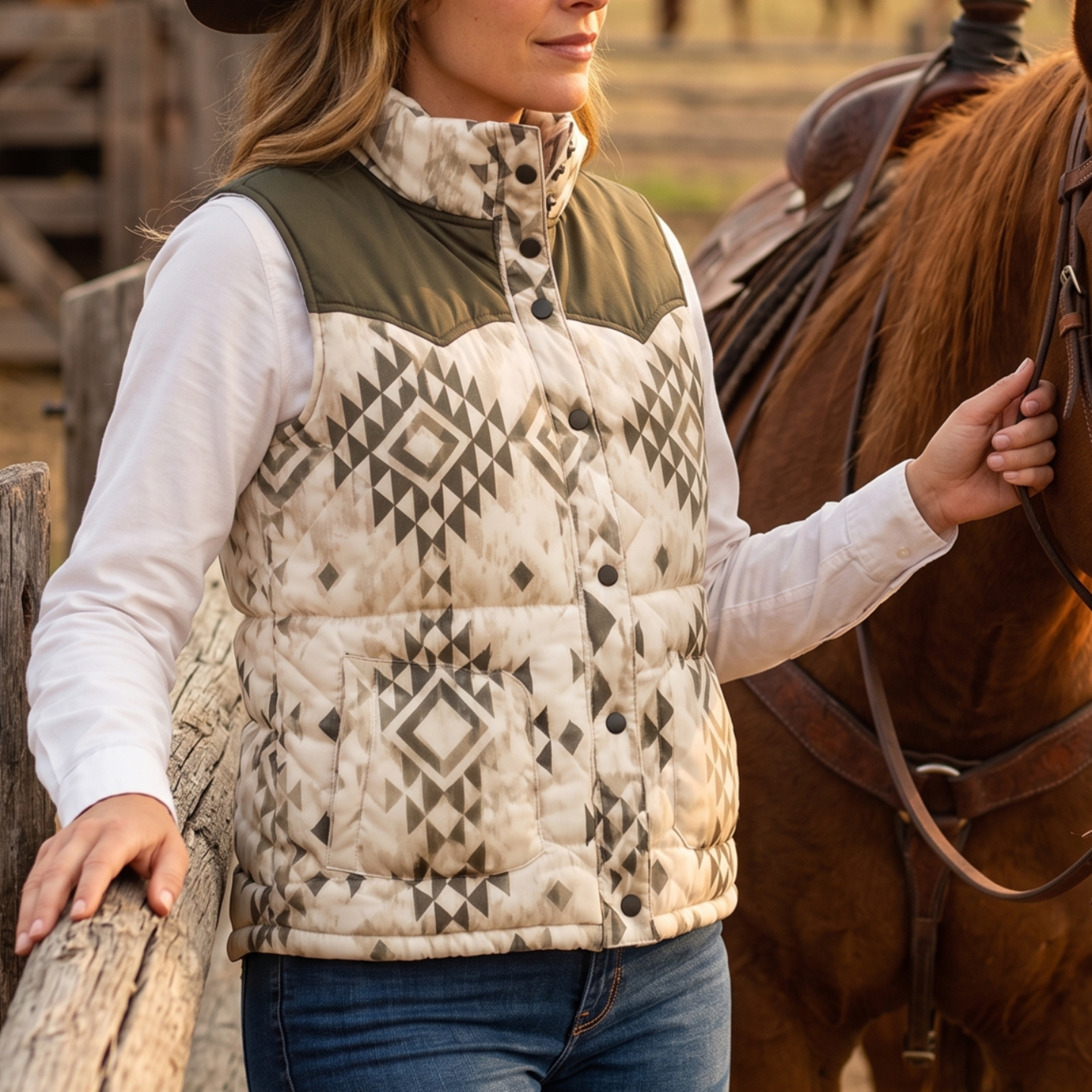 Image of Women’s Western Quilted Vest