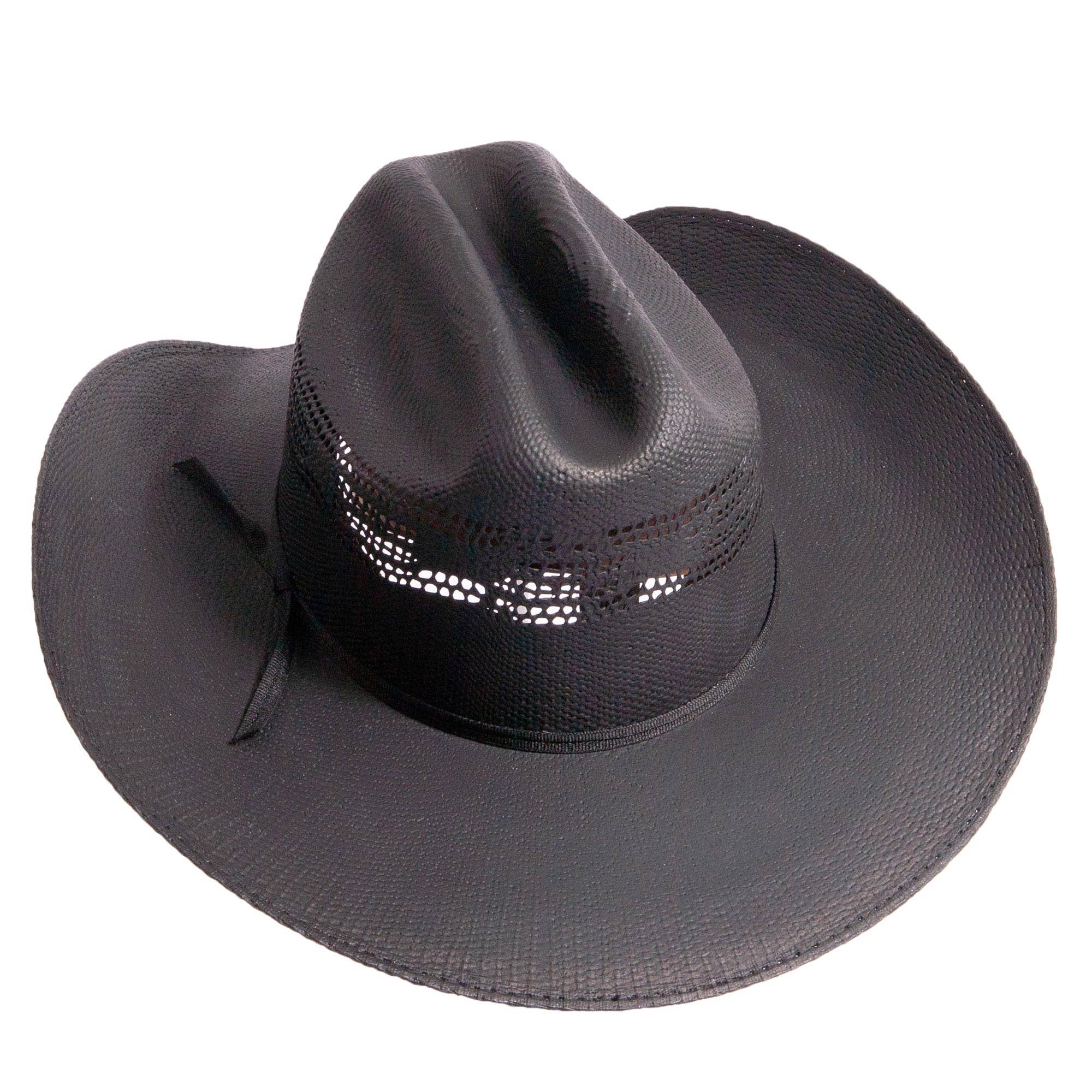 Image of Black cowboy hat on a white background