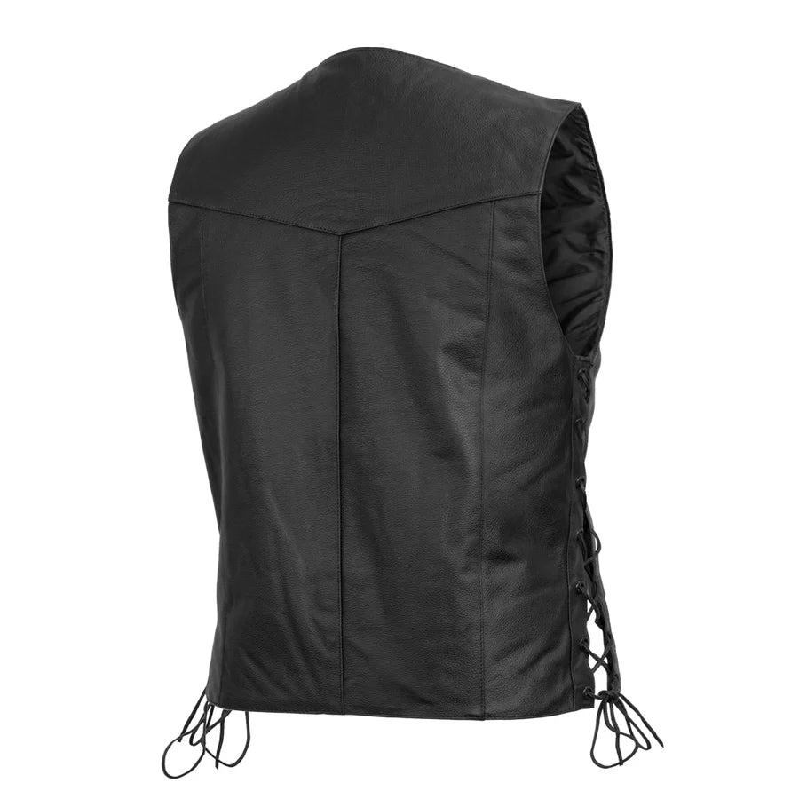 Image of Men’s Classic Snap-Front Biker Vest