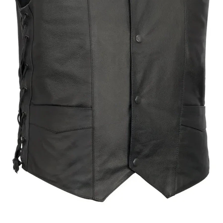 Image of Men’s Classic Snap-Front Biker Vest