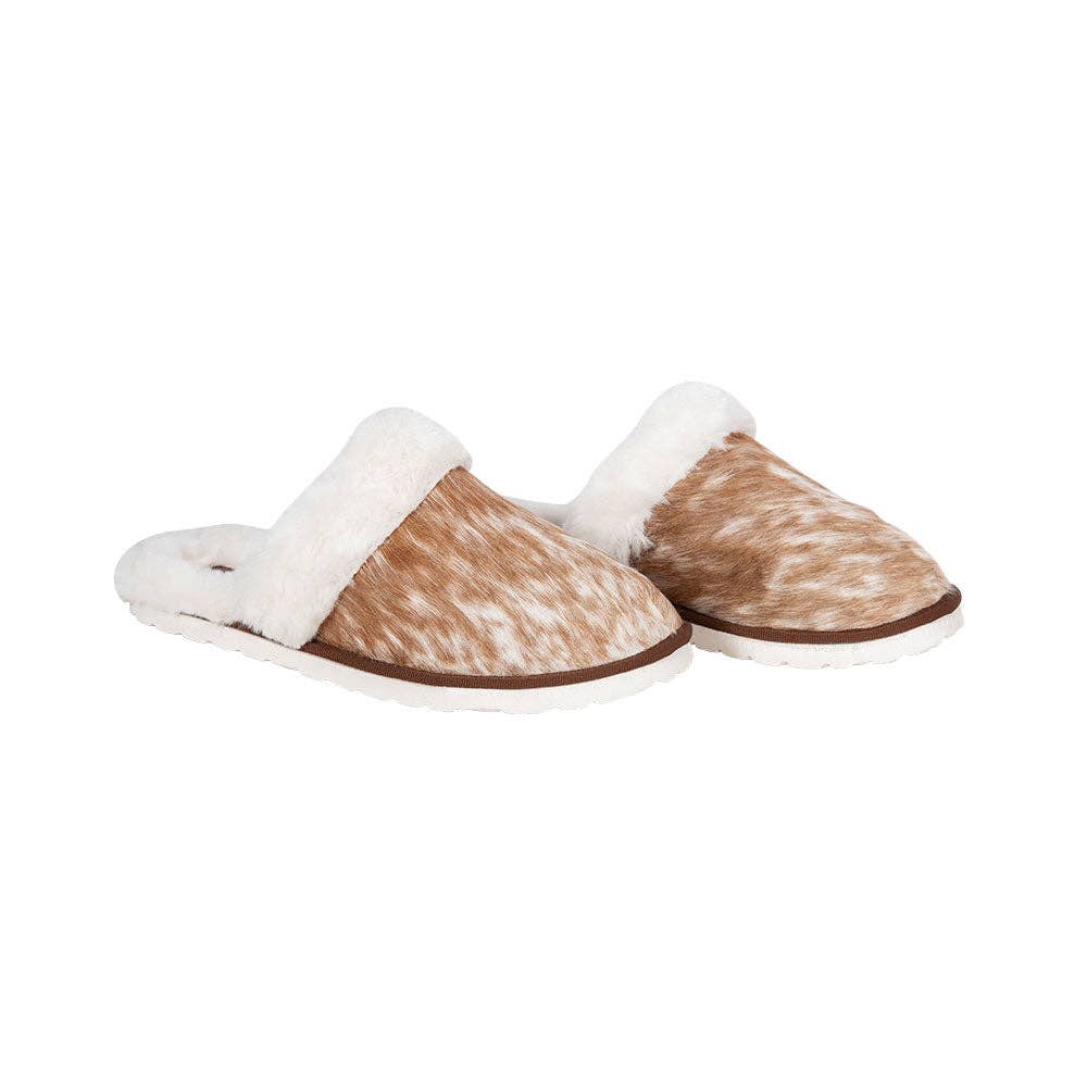 Image of Mules Homey en cuir Hair-On